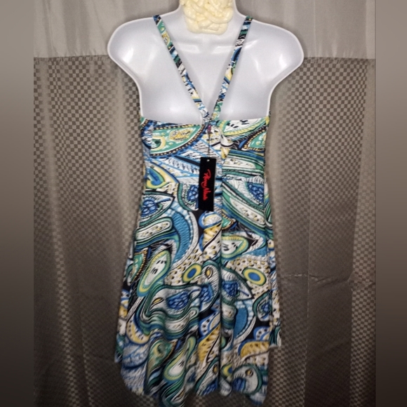 Paisley Print Women's Swim Top - Picture 2 of 8